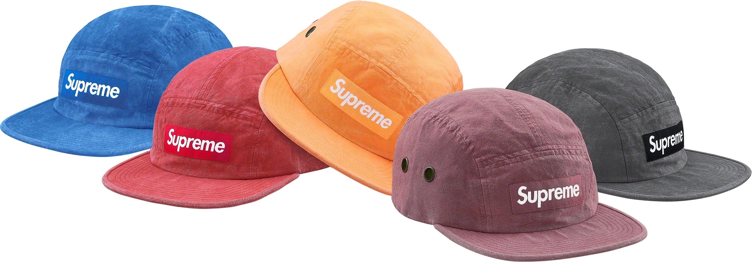 Washed Linen Camp Cap